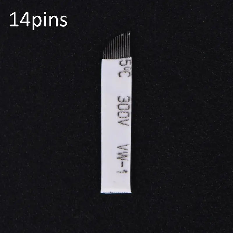 Disposable microblading blades - 7 to 14 pins, sterilized