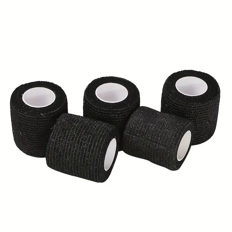 Tattoo Wrap Grip Cover Black - flexible self-adhesive tape