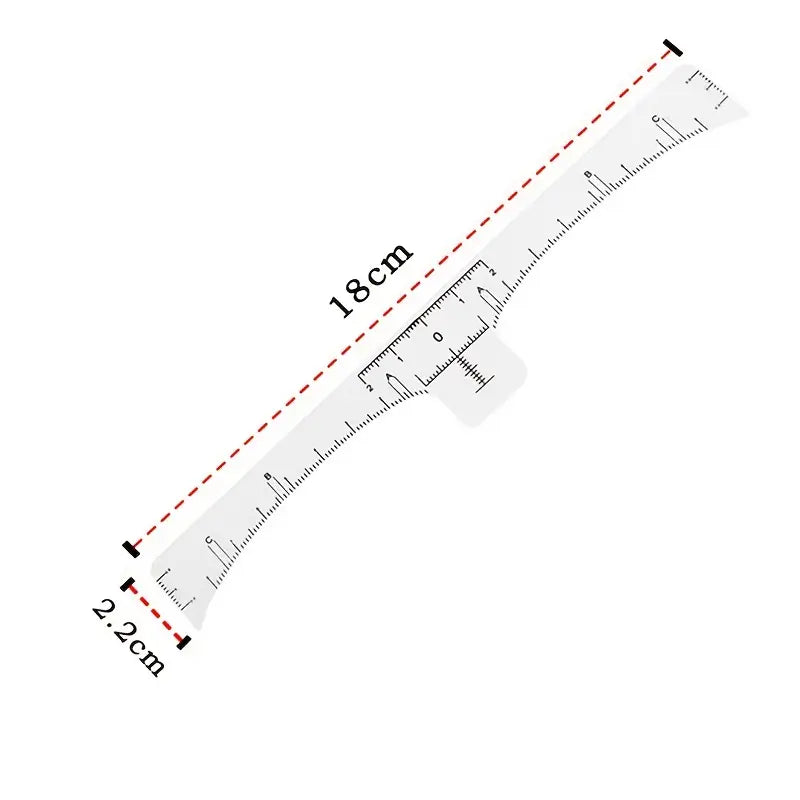Disposable Adhesive Brow Ruler Stickers – 100pcs