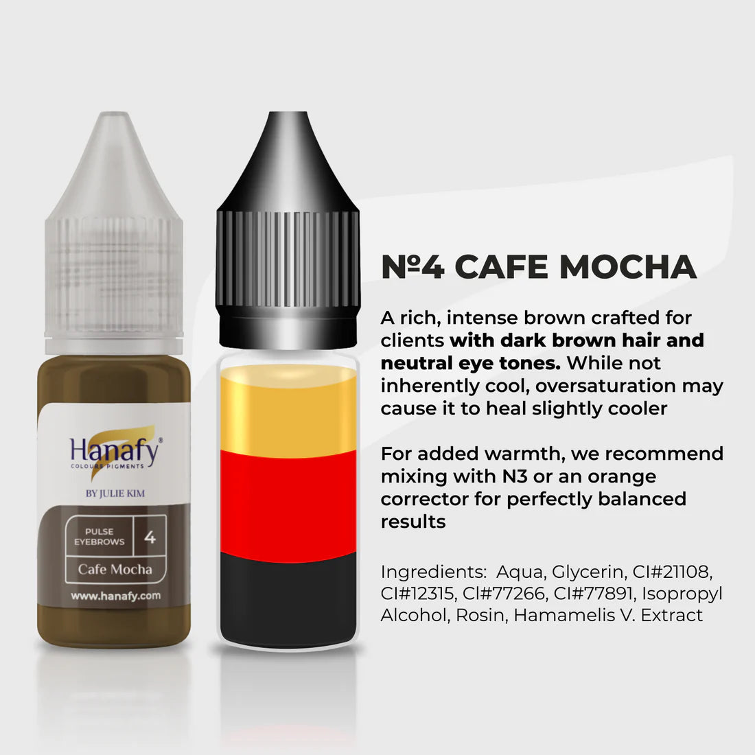 Two Hanafy eyeliner products with text on a white background