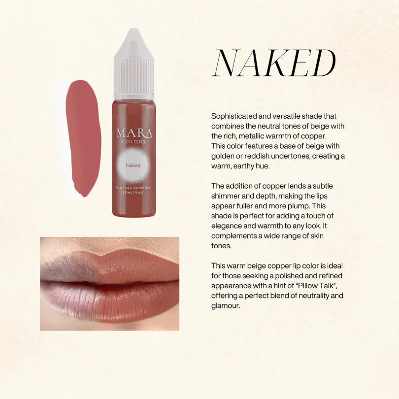 Mara Pro Lip Pigment - Naked 15ml.