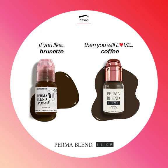Perma Blend Luxe Coffee 15ml - mid-brown tattoo pigment
