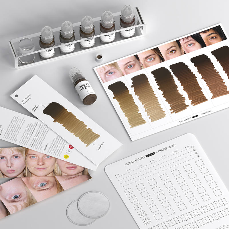 Perma Blend Luxe x Osinkowska Ombre Brows 6 Bottle Collection