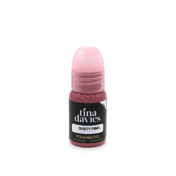 Bottle of Tina Davies Permablendex in Dusty Pink on a white background