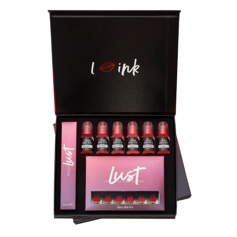 Tina Davies LUST Lip Collection - 6 lip pigments, blush stains, pencils