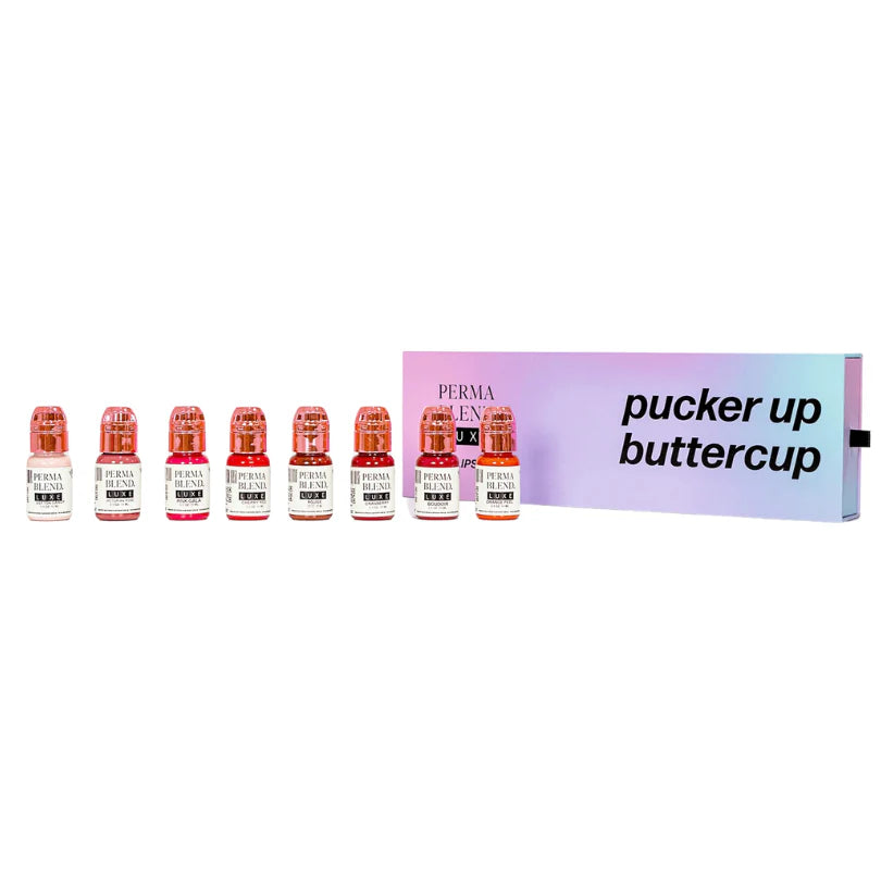 Perma Blend Luxe Pucker Up Buttercup Lip Set - 8 pigments