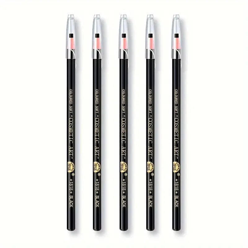 Waterproof Eyebrow Pencils – 5 Pack (Black)