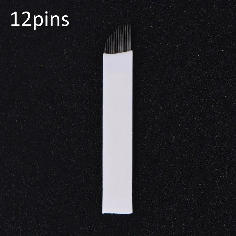 Disposable microblading blades - 12 pins, sterilized 