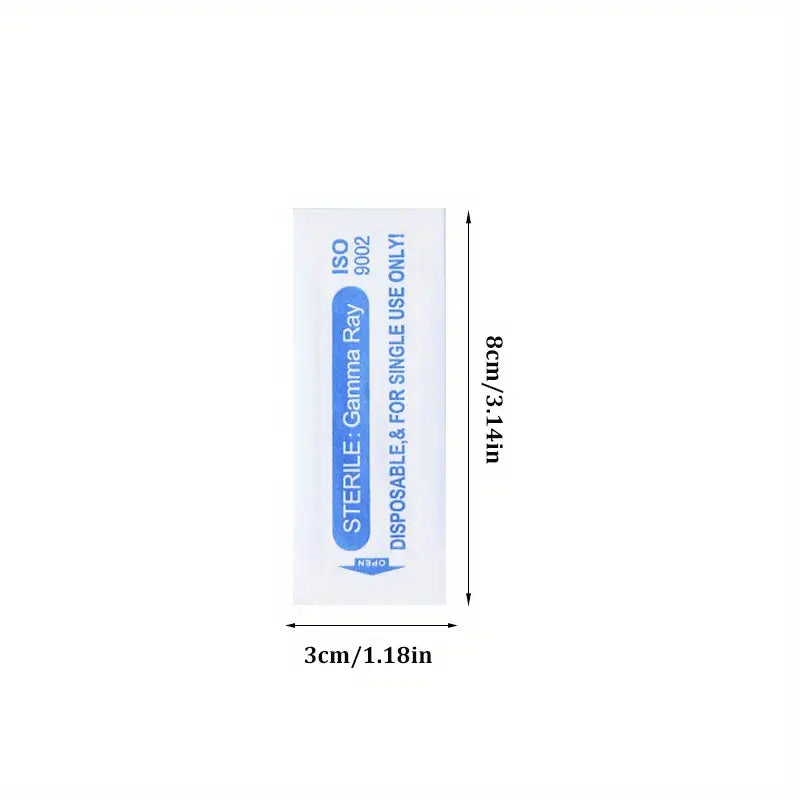 Blue 18U flex microblading blades U shape with 18 needles