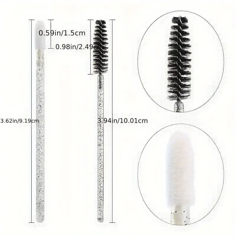 Disposable mascara wands for brow grooming