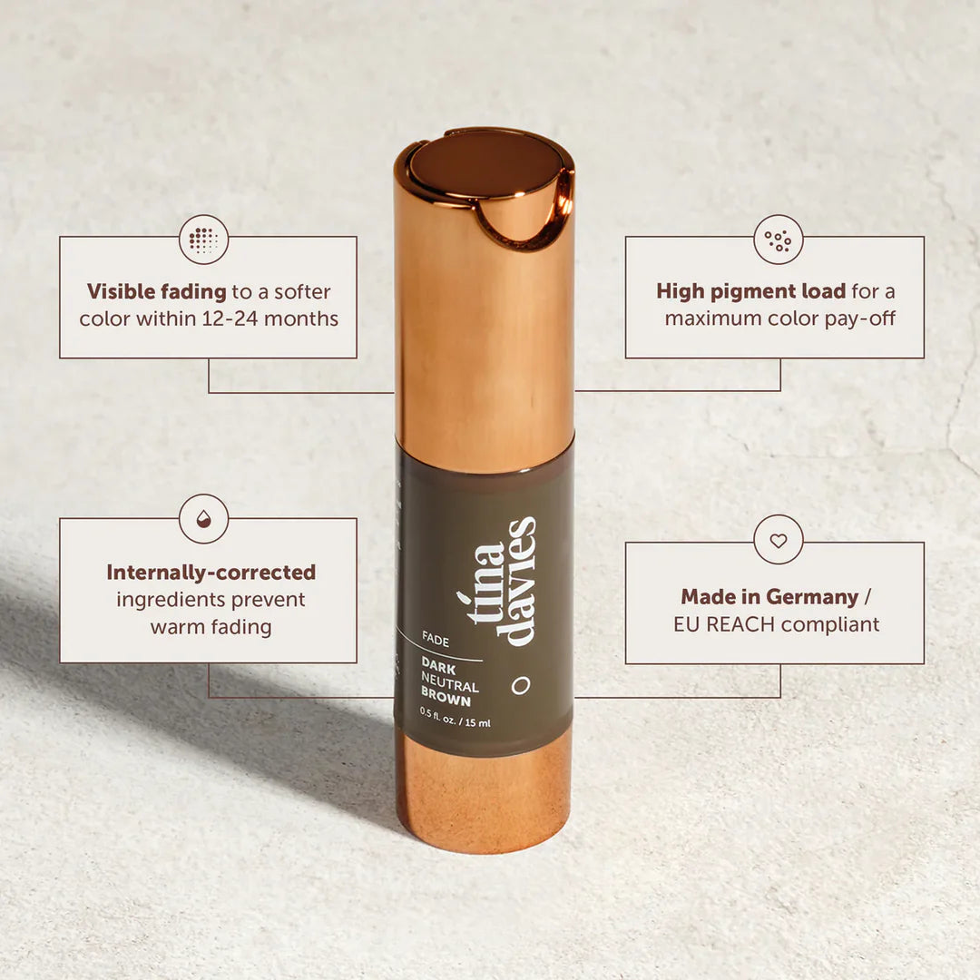  15ml Tina Davies FADE Dark Neutral Brown PMU pigment 