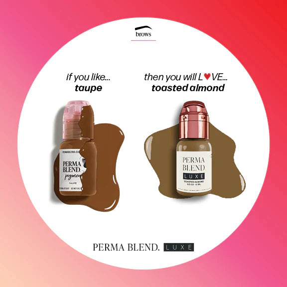 Perma Blend Luxe Toasted Almond 15ml - light brown tattoo ink