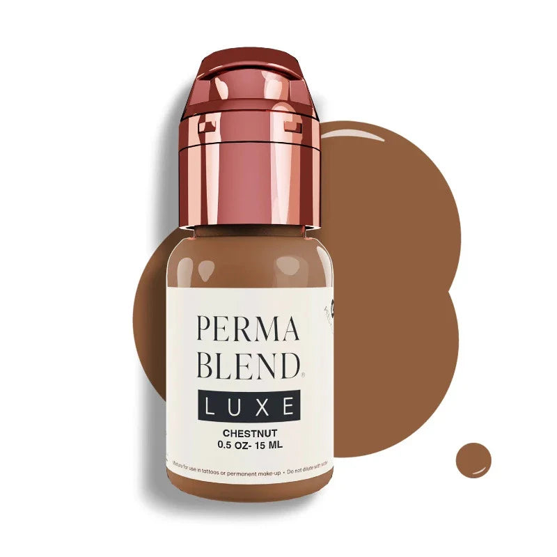 Perma Blend Luxe Chestnut 15ml - warm brown tattoo ink