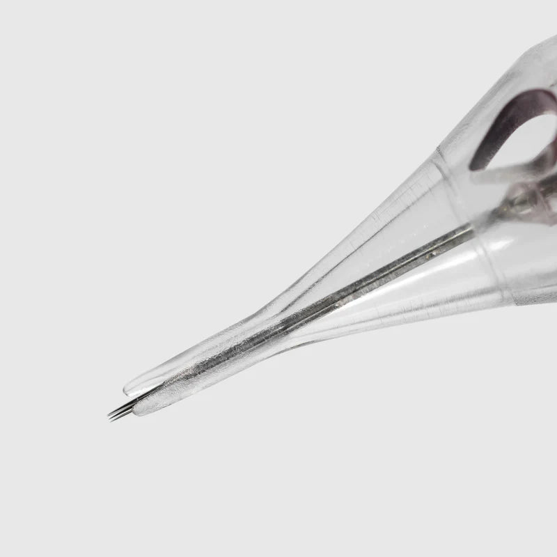Clear glass funnel on a light gray background