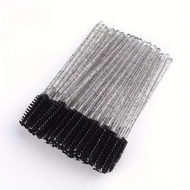 50pcs mascara wands for eyelash extensions - Black